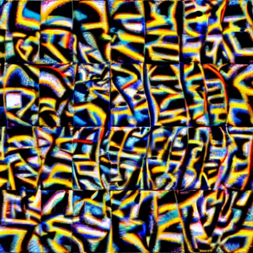 Prompt: magic-eye stereogram