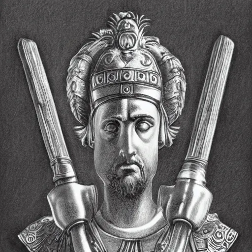 Image similar to pencil illustration of the roman empire