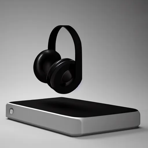 Prompt: headphone stand, futuristic, techno, cyberpunk, product design, render, concept