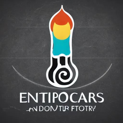 Prompt: Use a logo to explain what entropy is