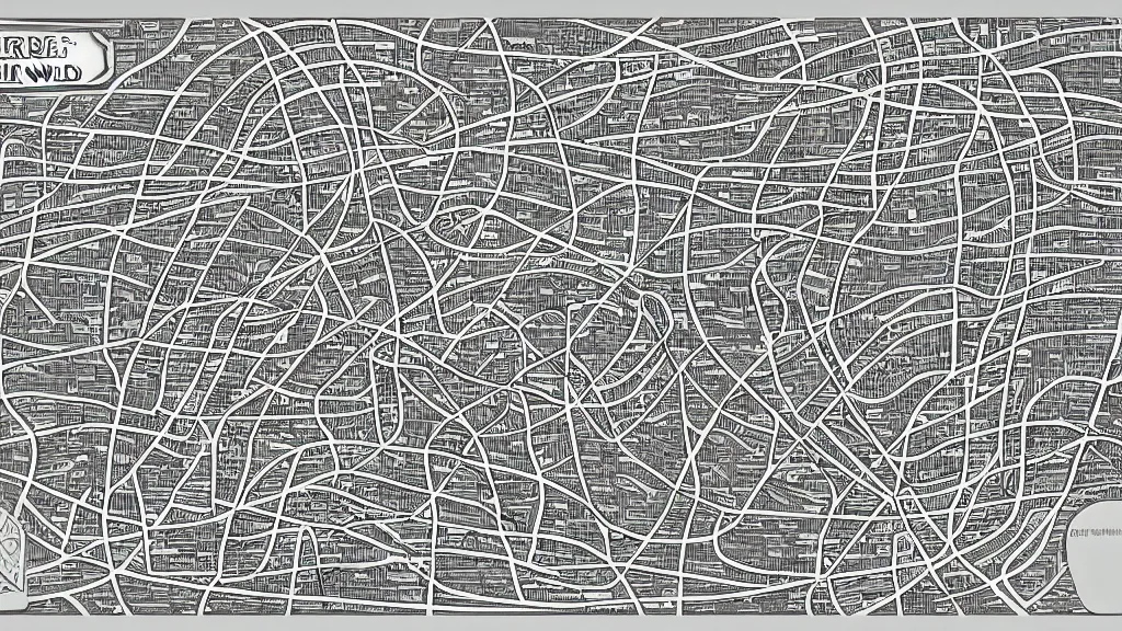 Image similar to line drawing endurable force subway map