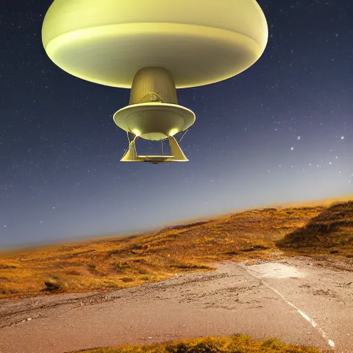 Image similar to photorealistic award winning photography of a ufo