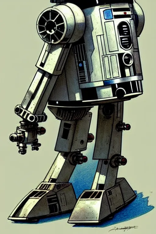Prompt: (((((1950s robot astromech . muted colors.))))) by Jean-Baptiste Monge !!!!!!!!!!!!!!!!!!!!!!!!!!!