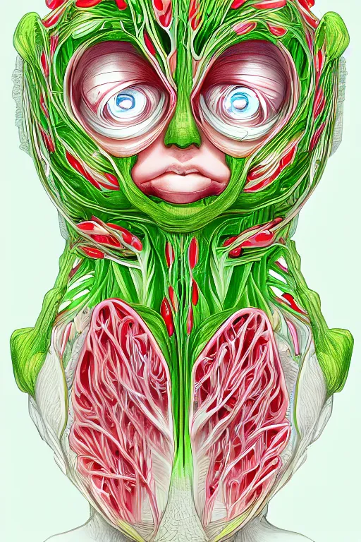 Image similar to radish humanoid, symmetrical, highly detailed, digital art, sharp focus, trending on art station, anime art style