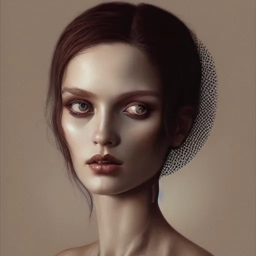 Prompt: tom bagshaw portrait, beautiful portrait of chiara tews, professionally retouched, focus eyes, ultra realistic soft painting, insanely detailed linework, symmetrical accurate intricate features, behance, 8 k