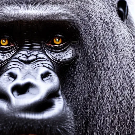 Image similar to a gorilla in a bottle, 8 k, 4 k, professional photography, award winning photo