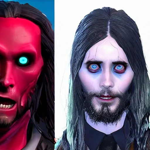 Image similar to jared leto as morbius in fortnite