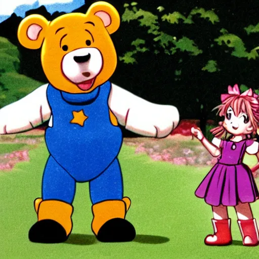 Image similar to bamse världens starkaste björn, anime