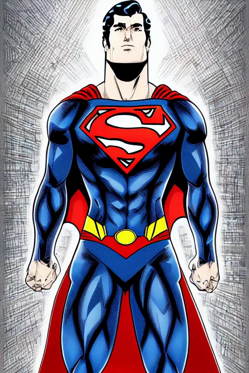 Image similar to superman, symmetrical, highly detailed, digital art, sharp focus, trending on art station, anime art style