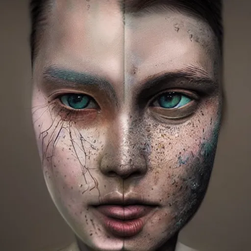 Prompt: hyperrealistic mixed media painting by thomas eakes and xiang duan, perfect facial symmetry, dim volumetric lighting, 8 k octane beautifully detailed render, post - processing, portrait, extremely hyper - detailed, intricate, epic composition, brown eyes, highly detailed eyes, realistic eyes, cinematic lighting, masterpiece, trending on artstation, very very detailed, masterpiece, stunning,