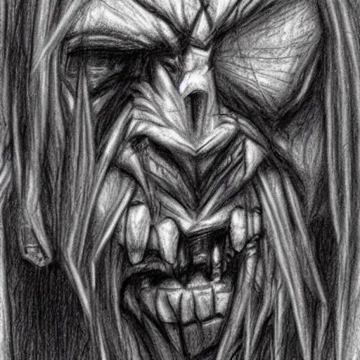 Prompt: portrait of an orc, grunge sketch, rough sketch, pencil