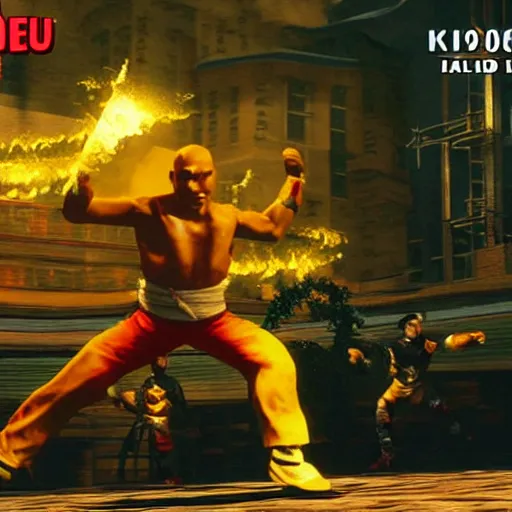 Prompt: wong Fei Hung in mortal combat 4k