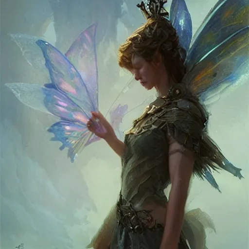 Prompt: a very cute faerie queen, epic fantasy style art by Craig Mullins, fantasy epic digital art, epic fantasy card game art by Greg Rutkowski