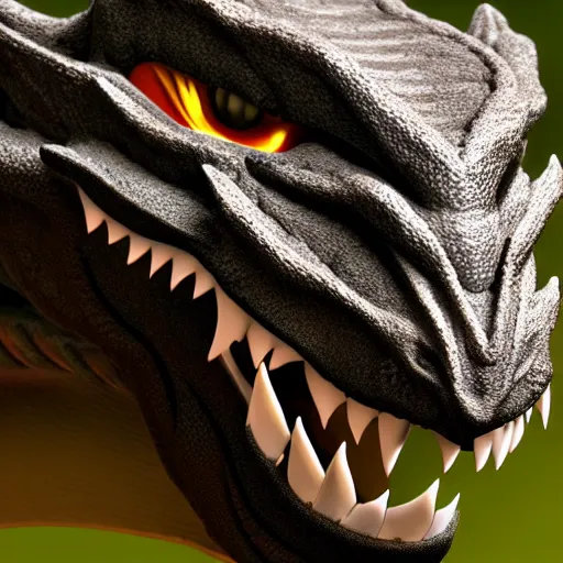 Image similar to dragon head, detailed, 4 k, realistic