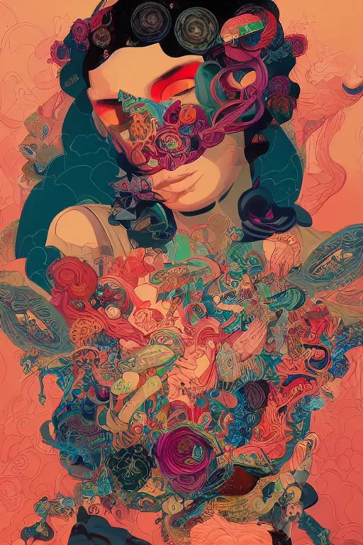 Image similar to portrait of godel's completeness theorem, by tristan eaton, victo ngai, peter mohrbacher, artgerm,