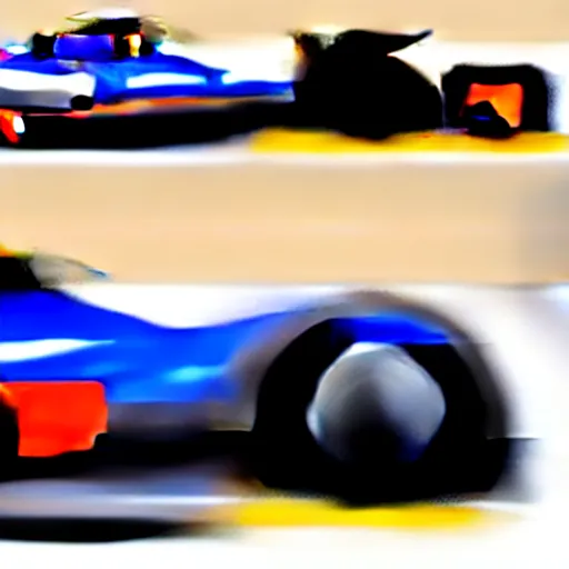 Image similar to hybrid design between McLaren MCL34 F1 car and Ford Mustang. No background, concept art style.