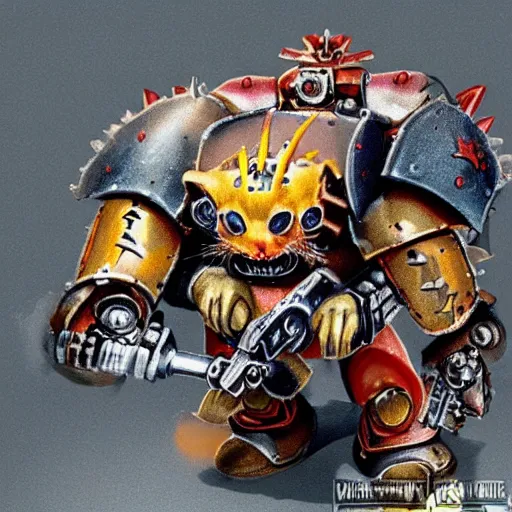 Image similar to warhammer 4 0 k hamster, photorealistic