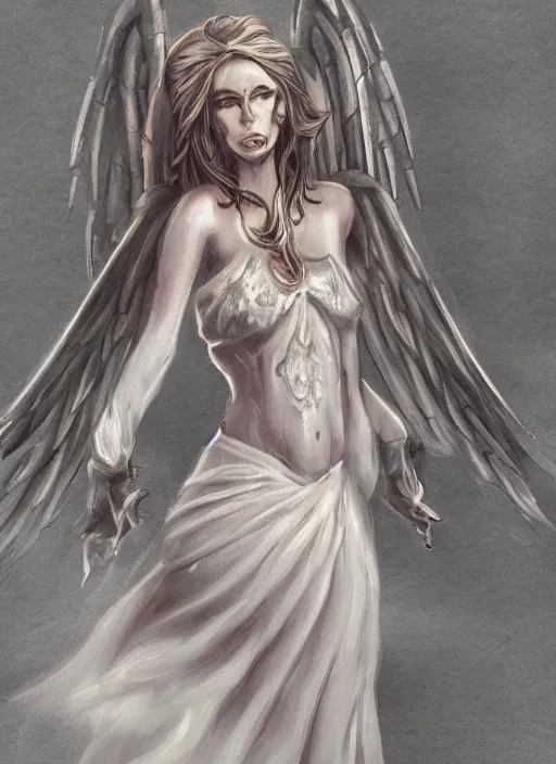 Image similar to concept art. angel girl. artsation trending. highly detailed