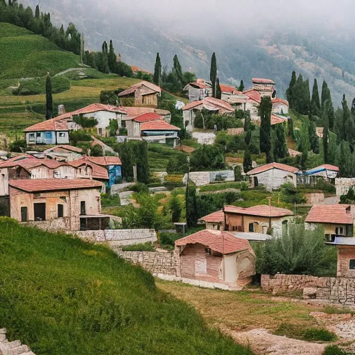 Image similar to a turkish small village