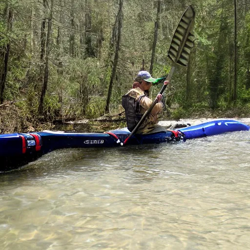 Prompt: Up Shit Creek without a paddle