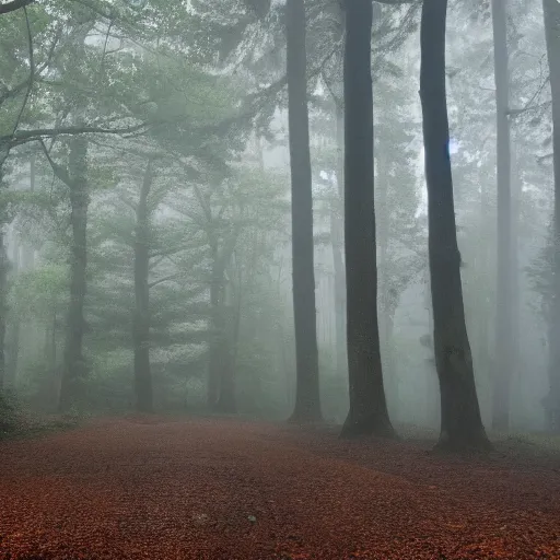 Prompt: forest, unreal unegine, 4k, misty, rain