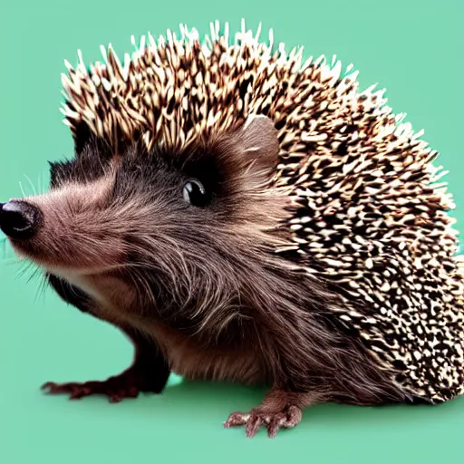 Prompt: A NFT collection based on hedgehogs, digital art