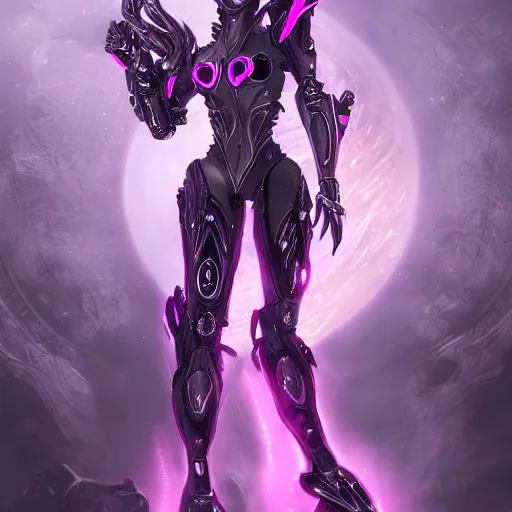 Image similar to highly detailed exquisite fanart, of a beautiful female warframe, but as a robot dragon with glowing purple eyes, shiny silver armor with fuchsia accents, engraved, elegant pose, close-up shot, epic cinematic shot, sharp claws for hands, professional digital art, high end digital art, singular, realistic, captura, DeviantArt, artstation, Furaffinity, 8k HD render