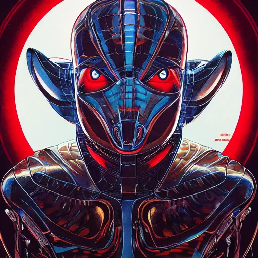 Image similar to portrait of ultraman, symmetrical, by yoichi hatakenaka, masamune shirow, josan gonzales and dan mumford, deayami kojima, takato yamamoto, barclay shaw, karol bak, yukito kishiro