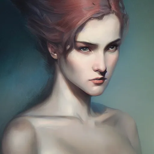 Image similar to a painting in the style of charlie bowater and in the style of charles dulac and in the style of frederic edwin church. smooth, sharp focus, fantasy, semi - realism.