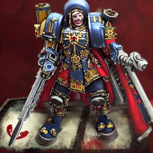 Prompt: warhammer 4 0 k queen elizabeth