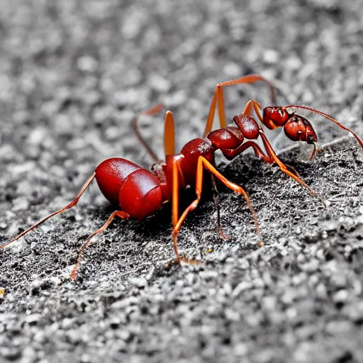 Image similar to Ants crawling on a half-eaten apple, XF IQ4, 150MP, 50mm, f/1.4, ISO 200, 1/160s, natural light, Adobe Photoshop, Adobe Lightroom, DxO Photolab, Corel PaintShop Pro, rule of thirds, symmetrical balance, depth layering, polarizing filter, Sense of Depth, AI enhanced