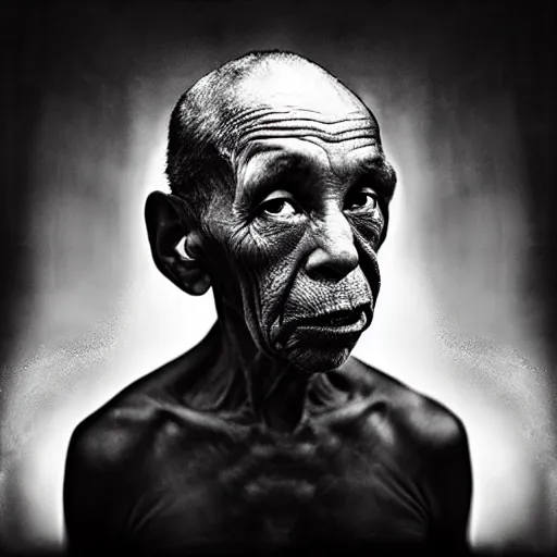Prompt: portrait of an extraterrestrial by lee jeffries