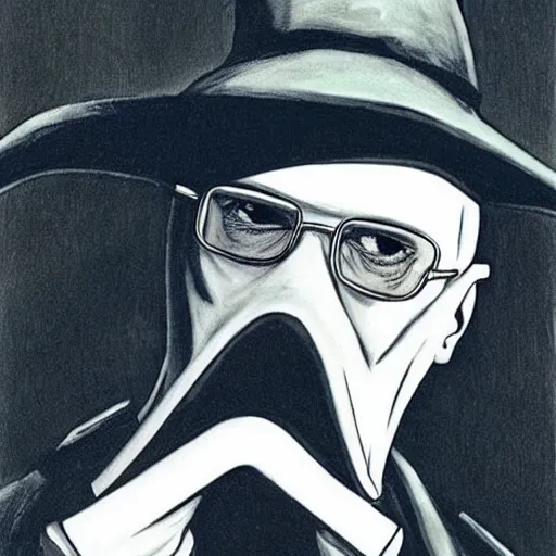 Image similar to Walter White as a Plague Doctor