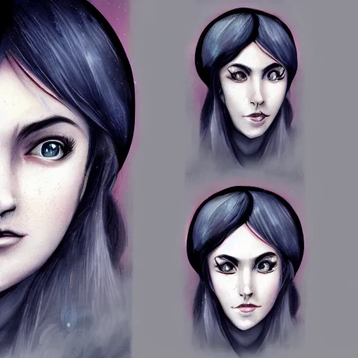 Prompt: moon character face portrait inspired by Charlie bowater