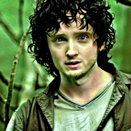 Image similar to Aaron Paul as Frodo, still from Lord of the Rings