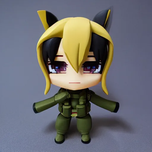 Image similar to ak 4 7, nendroid, stephen bliss style