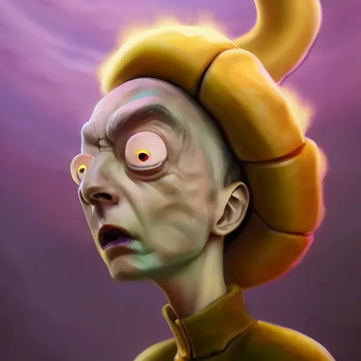 Image similar to Morty from rick and morty, perfect eyes, full body shot, snakes, portrait, fantasy, beautiful face, medieval, vivid colors, elegant, concept art, sharp focus, digital art, Hyper-realistic, 4K, Unreal Engine, Highly Detailed, HD, Dramatic Lighting by Brom, trending on Artstation