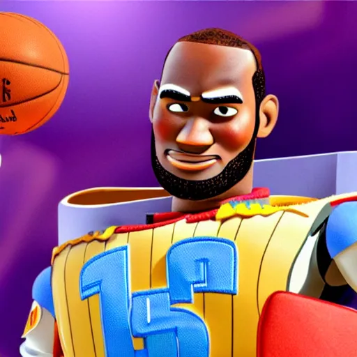 Image similar to lebron james in toy story