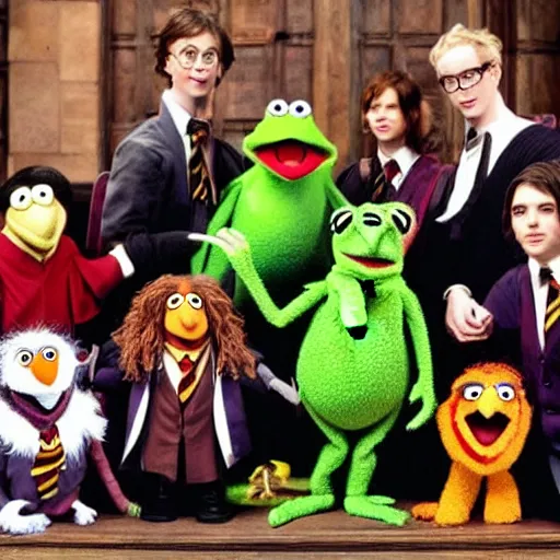 Image similar to harry potter cast as muppets
