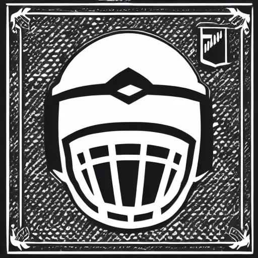 Image similar to knight helmet, vector, detailed, style of hydro74