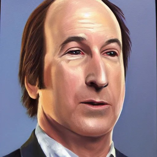 Image similar to oil painting of bob odenkirk, by raphael