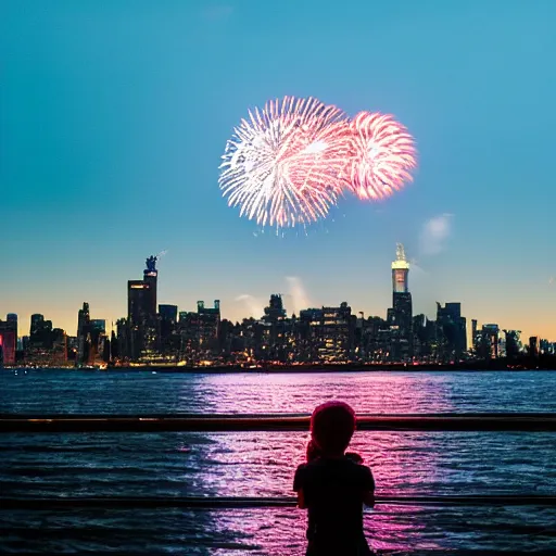 Image similar to Vérifié “Amazing fireworks, view from Ellis Island, 4th of July. Sony A7, f/2