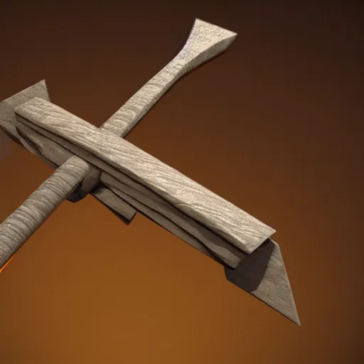 Image similar to an axe elemental, whirling energy made of axes, dramatic, cinematic, made in blender