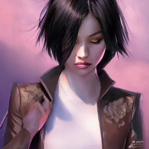 Prompt: cassandra cain wearing a silk barong!!!, attractive, modern, victoria's secret, highly detailed, digital painting, artstation, concept art, smooth, sharp focus, illustration, art by artgerm, greg rutkowski