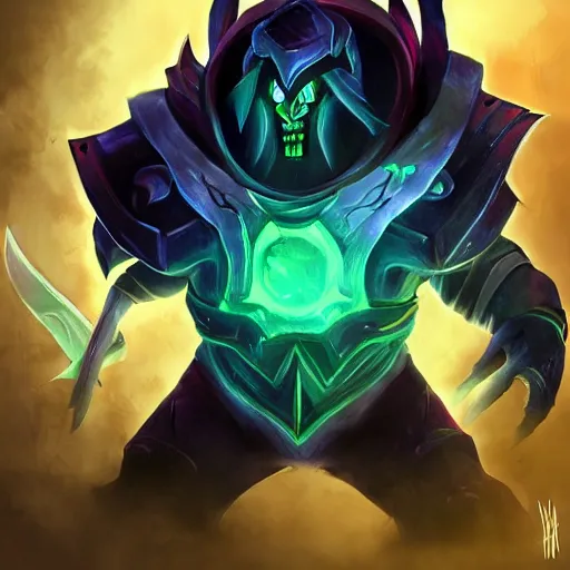 Prompt: the Underlord from DOTA2, concept art, artwork, Underlord dota2