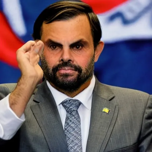 Image similar to son of Bolsonaro and Lula