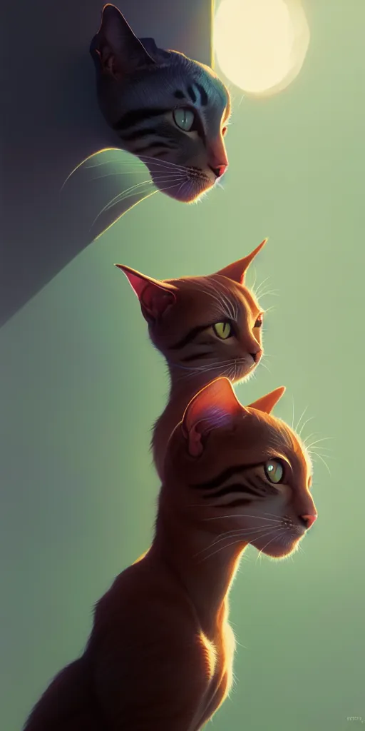 Prompt: portrait of humanoid cat, highly detailed vfx portrait, unreal engine, greg rutkowski, loish, rhads, beeple, makoto shinkai and lois van baarle, ilya kuvshinov, rossdraws, tom bagshaw, alphonse mucha, global illumination, detailed and intricate environment