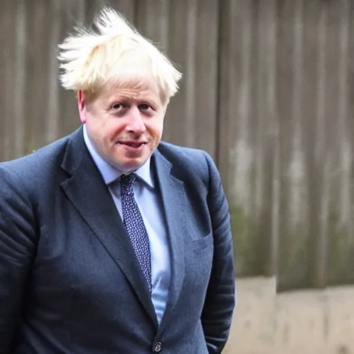 Image similar to Boris Johnson in prison