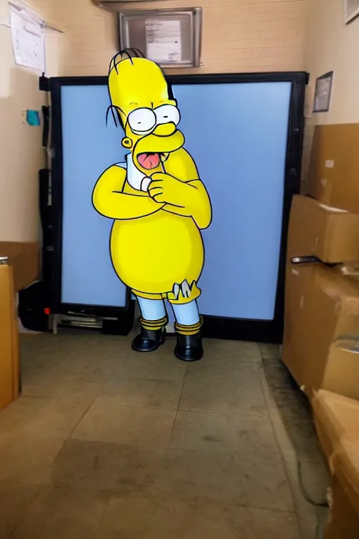 Image similar to homer simpson in real life