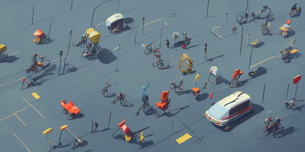 Prompt: Tour de France by Goro Fujita and Simon Stalenhag , 8k, trending on artstation, hyper detailed, cinematic